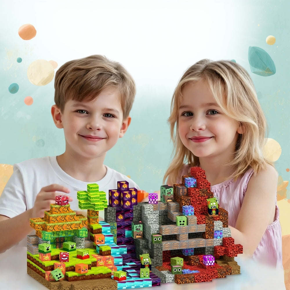 Minecraft Konseptli Manyetik Blok Seti | STEM Eğitici Oyuncak