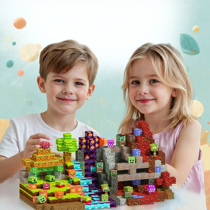 Minecraft Konseptli Manyetik Blok Seti | STEM Eğitici Oyuncak