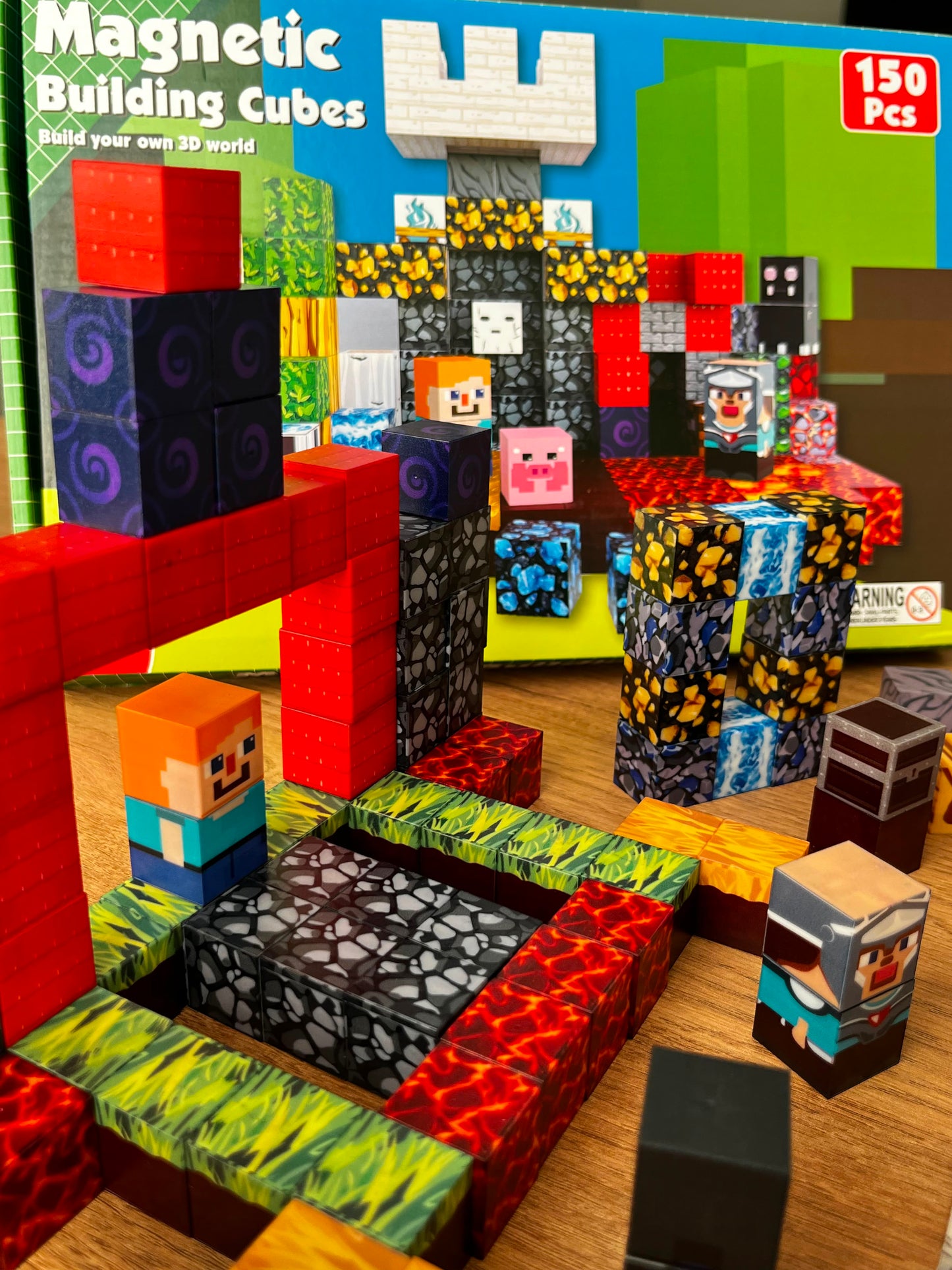Minecraft Konseptli Manyetik Blok Seti